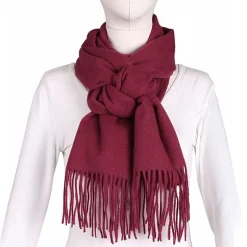 Karla Hanson Fringe Wool Blanket Scarf