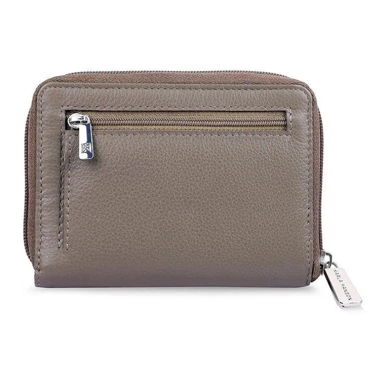 Karla Hanson Womens Rfid Blocking Zip Around Wallet