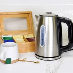 Kenmore 1.7L Cordless Electric Tea Kettle with 6 Temperature Pre-Sets