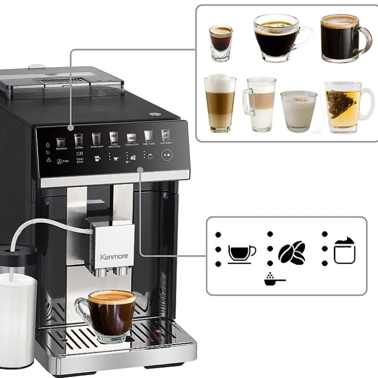 Kenmore Super-Automatic Espresso Machine + Coffee Maker