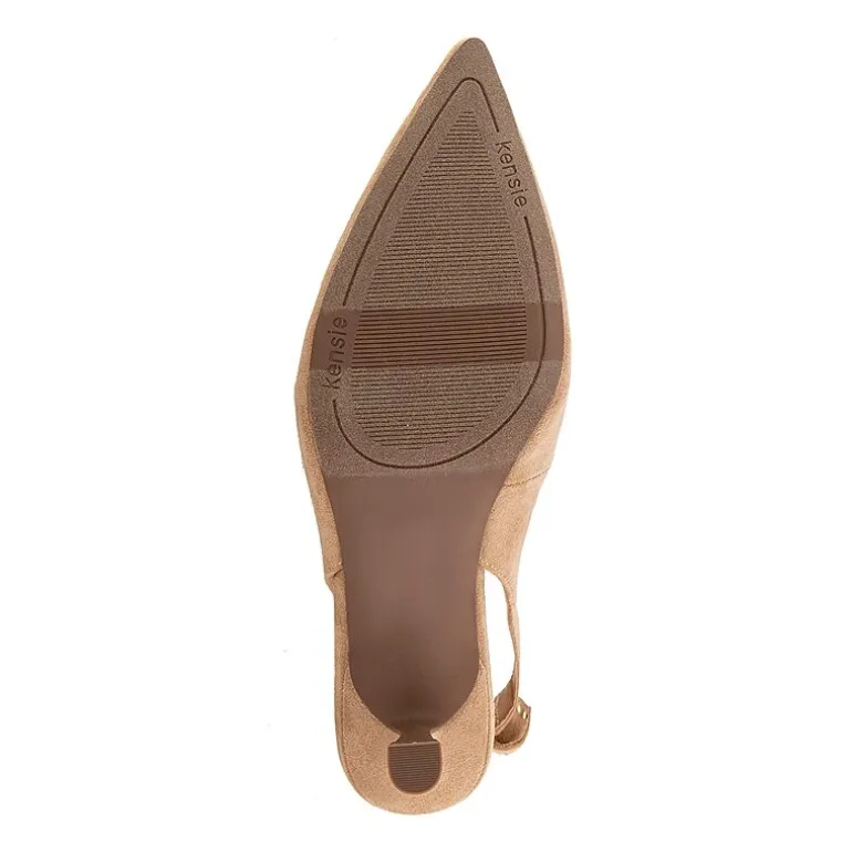 Kensie Olympia Womens Pointed Closed Toe Kitten Heel Pumps