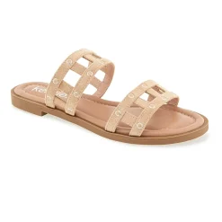 Kensie Womens Malory Flat Sandals