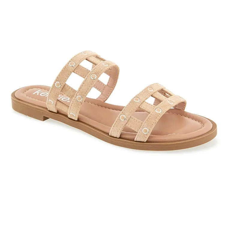 Kensie Womens Malory Flat Sandals