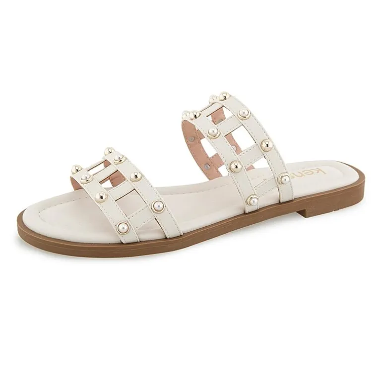 Kensie Womens Malory Flat Sandals