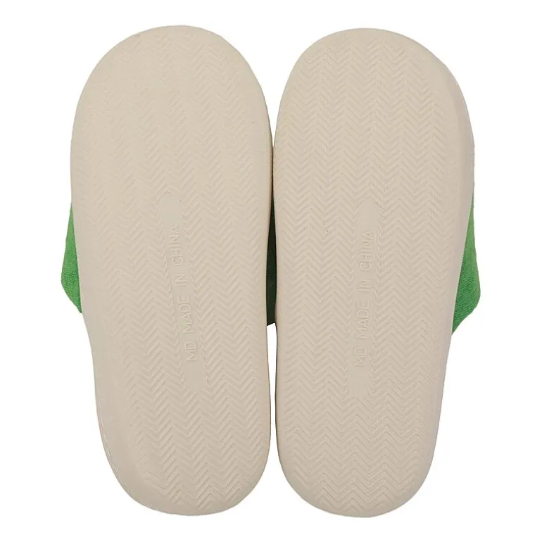 Keroppi Womens Hello Kitty Faux Fur Trim Slip-On Slippers