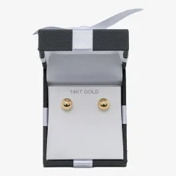 14K Gold Ball Stud Earrings