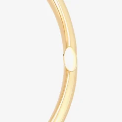 14K Gold Hollow Hinged 4.8MM Bangle Bracelet