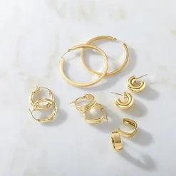 14K Gold Hoop Earrings