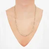 14K Gold 20 - 24 Inch Hollow Figaro Chain Necklace