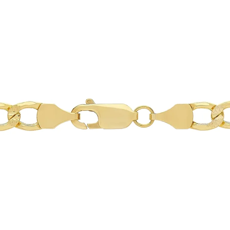 14K Gold 20 - 24 Inch Hollow Figaro Chain Necklace