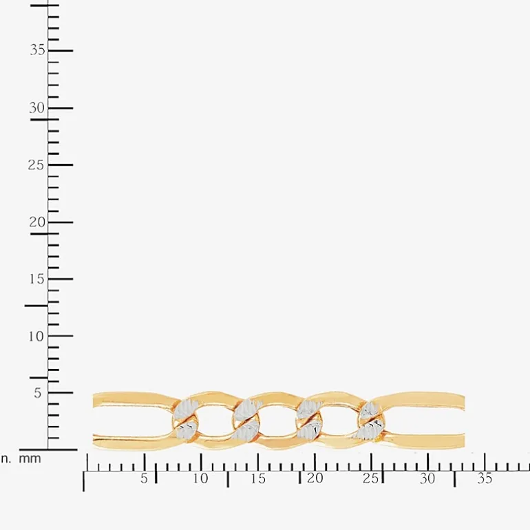 14K Gold 20 - 24 Inch Hollow Figaro Chain Necklace