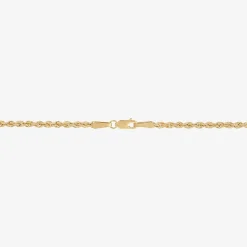 10K Gold 18 - 24 Inch Hollow Rope Chain Necklace