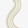 14K Gold 16 - 30 Inch Semi-Solid Sparkle Rope Chain Necklace