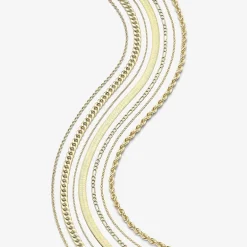 14K Gold 16 - 30 Inch Semi-Solid Sparkle Rope Chain Necklace
