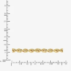 14K Gold 16 - 30 Inch Semi-Solid Sparkle Rope Chain Necklace