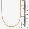 14K Gold 16 - 22 Inch Solid Singapore Chain Necklace