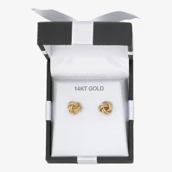 14K Gold Love Knot Earrings