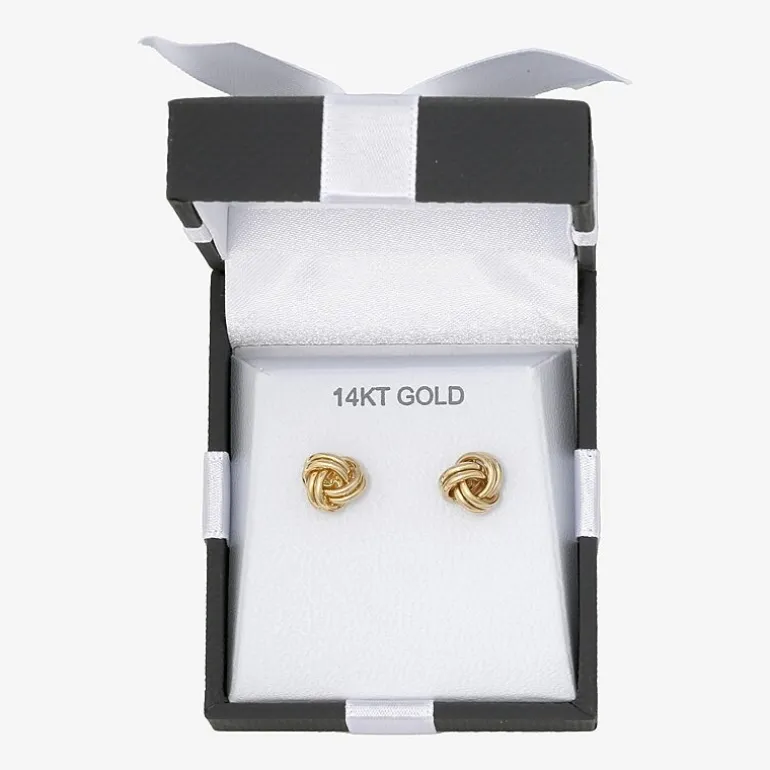 14K Gold Love Knot Earrings