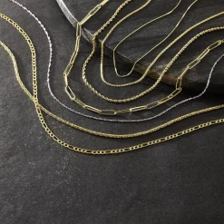 14K Gold .75mm Box Chain Necklace