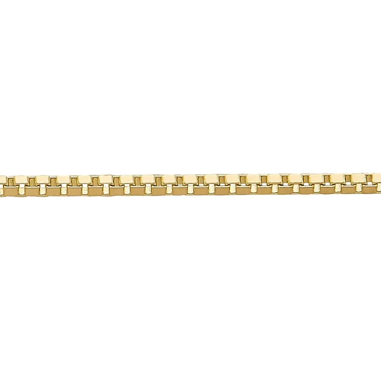 14K Gold .75mm Box Chain Necklace