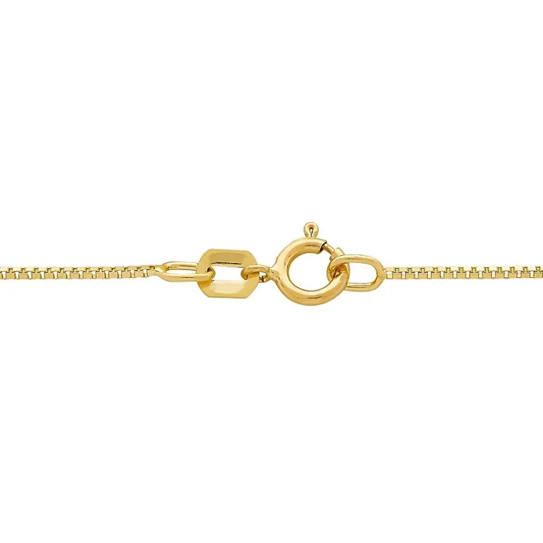 14K Gold .75mm Box Chain Necklace