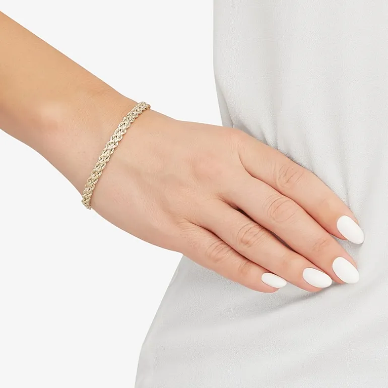 10K Gold 4.9mm 7.25" Double Rope Bracelet