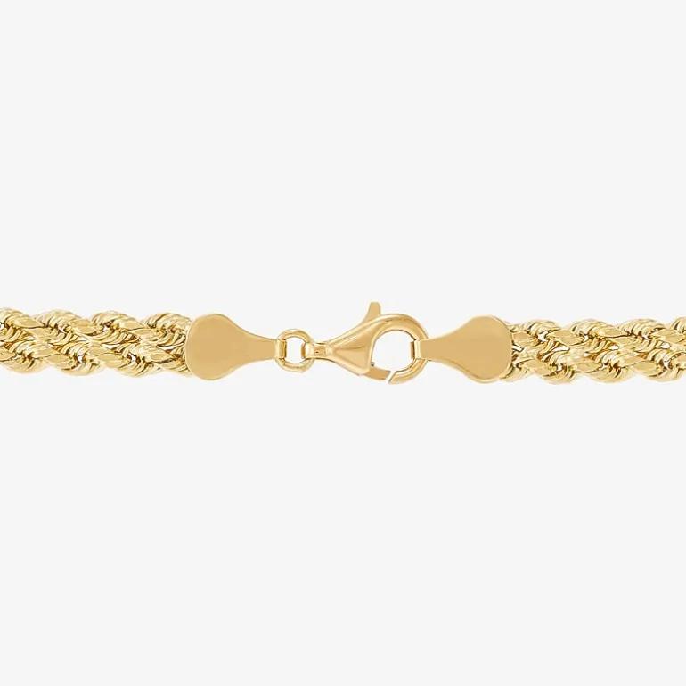 10K Gold 4.9mm 7.25" Double Rope Bracelet