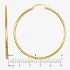 14K Gold 15mm - 50 mm Hoop Earrings