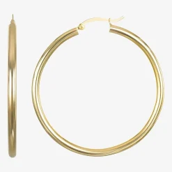14K Gold 20mm - 50mm Hoop Earrings