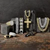18K Gold Over Silver Crucifix Pendant Necklace
