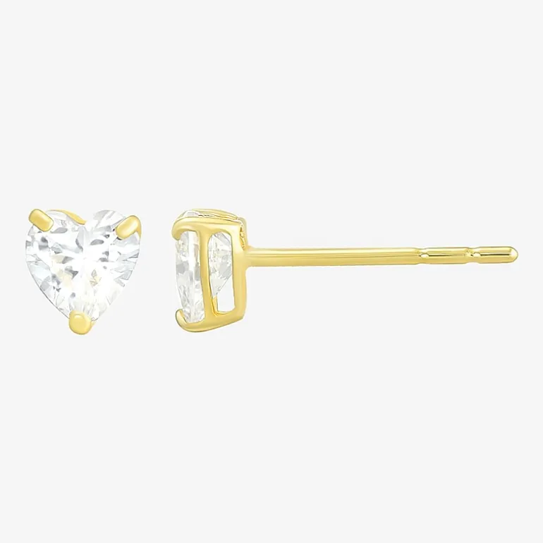 10K Gold 4 Pair Earring Set