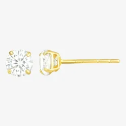 10K Gold 4 Pair Earring Set