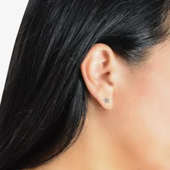 10K Gold 4 Pair Earring Set