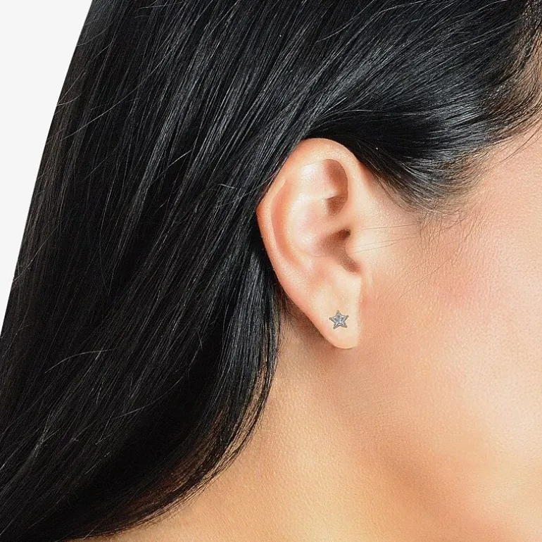 10K Gold 4 Pair Earring Set