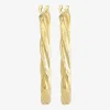14K Gold Twisted Hoop Earrings