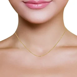 10K Gold Venetian Box Chain Necklace