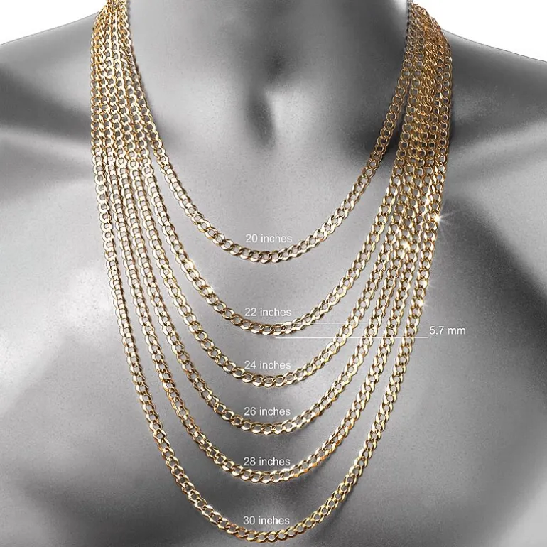 10K Gold Venetian Box Chain Necklace