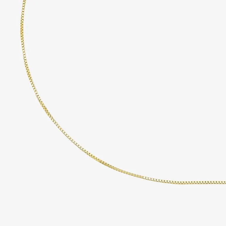 10K Gold Venetian Box Chain Necklace