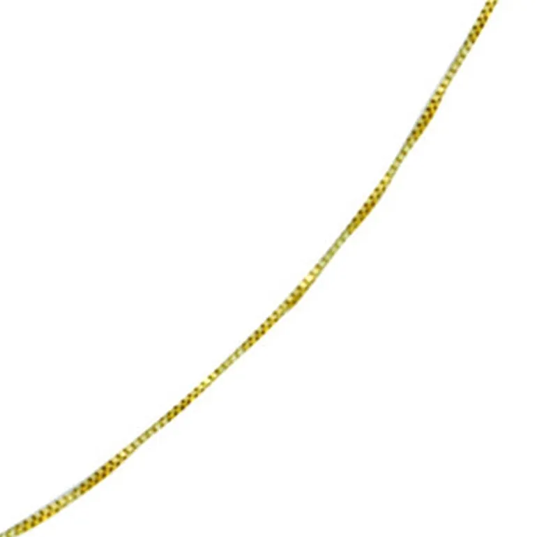 10K Gold Venetian Box Chain Necklace