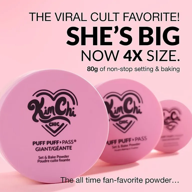 KimChi Chic Beauty Giant Puff Puff Pass Set & Bake Powder