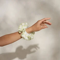 Kitsch Butter Yellow Crochet Scrunchie