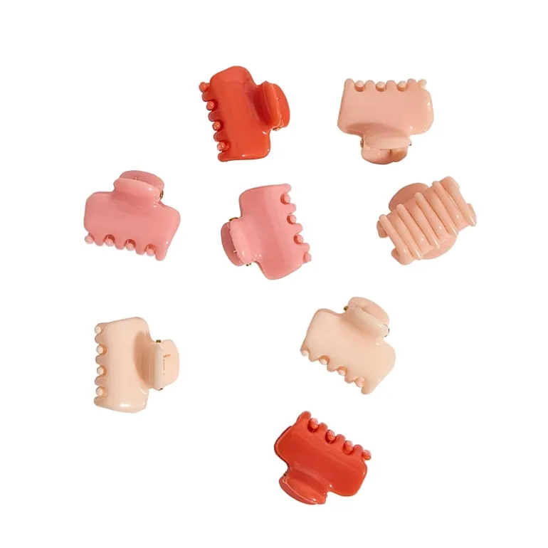 Kitsch 8-pc. Recycled Plastic Mini Cloud Clips- Assorted Cherry Value Set