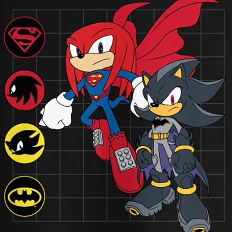 Knuckles Shadow Little & Big Kid Boys Crew Neck Short Sleeve Regular Fit Sonic the Hedgehog Graphic T-Shirt