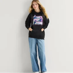 K-Pop Demon Hunters Womens Juniors Long Sleeve Fleece Hoodie