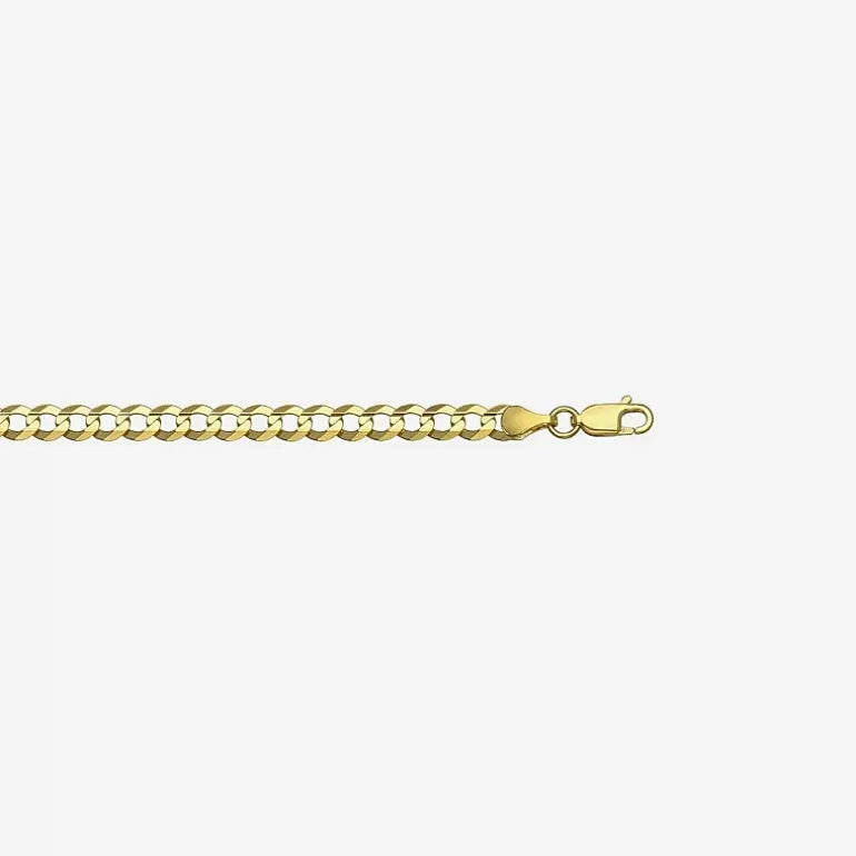 14K Yellow Gold 4.65 MM Curb Necklace 20"