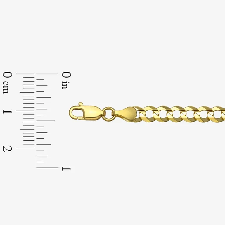 14K Yellow Gold 4.65 MM Curb Necklace 20"