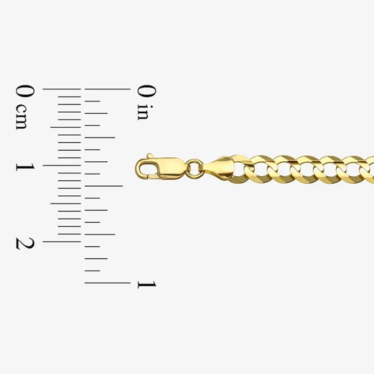 14K Yellow Gold 3.6 MM Curb Necklace