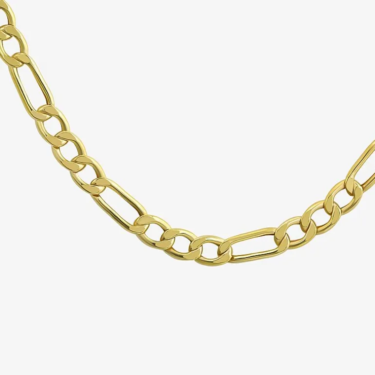 10K Yellow Gold 3.9mm 20-22" Figaro Chain