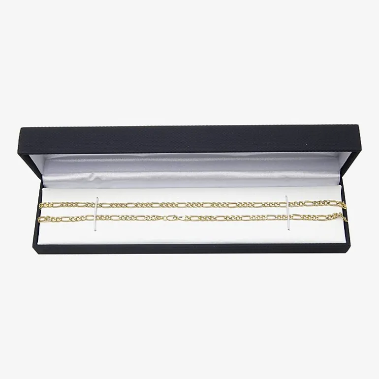 10K Yellow Gold 3.9mm 20-22" Figaro Chain