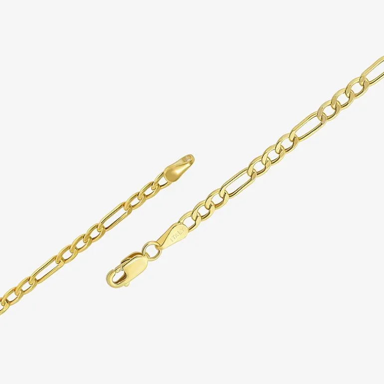 10K Yellow Gold 3.9mm 20-22" Figaro Chain